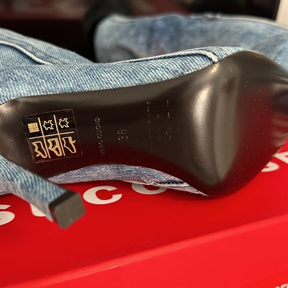 Diesel D-Venus denim tall boots - Picture 5 of 7